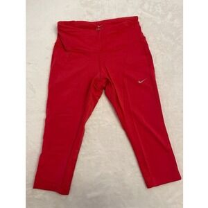 Nike Running Dri-Fit Leggings Women's XS Pink Capri Workout Pants